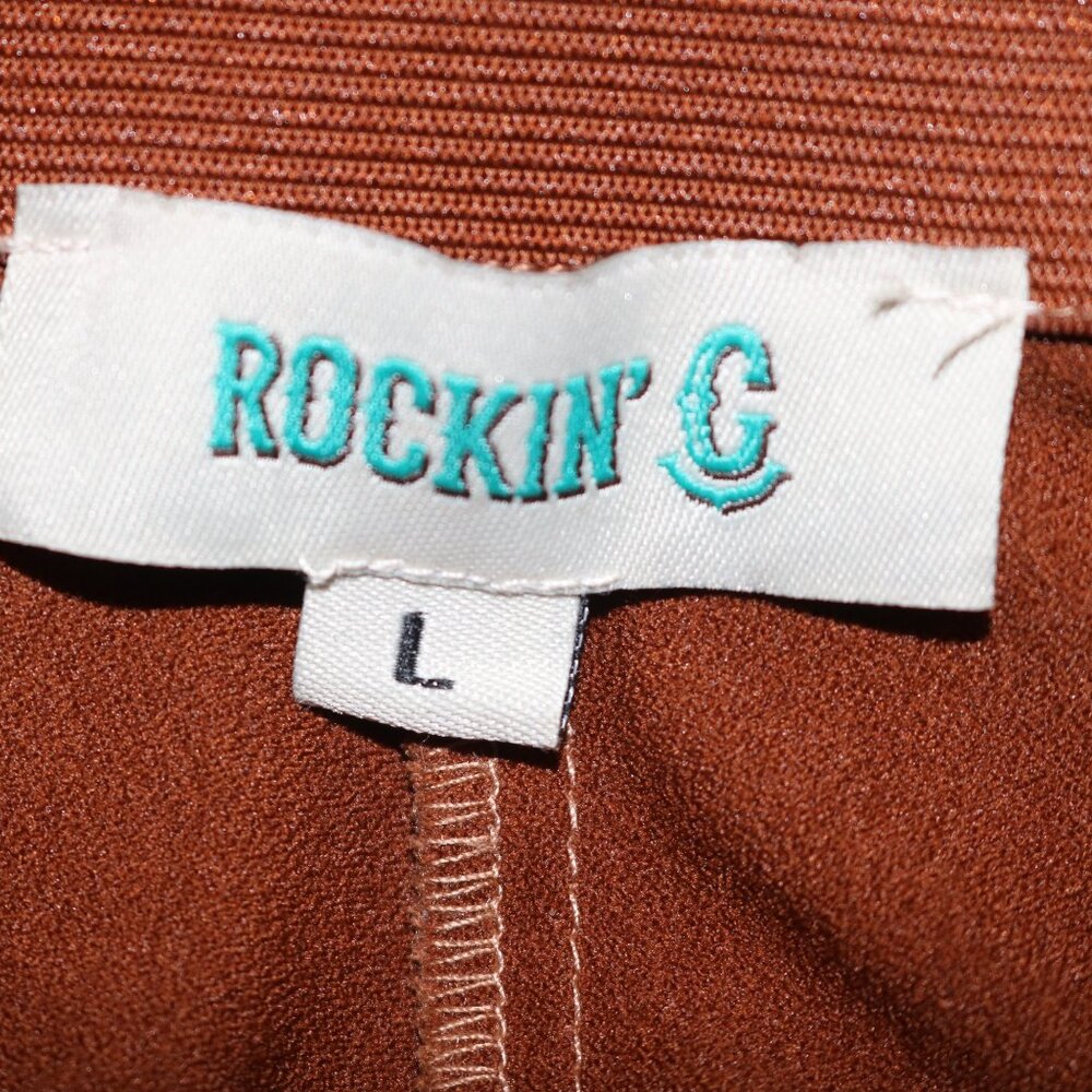 Rockin' G vintage western skirt size large with elastic waist - Picture 3 of 3
